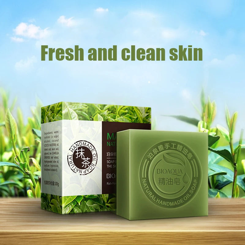 Savon organique matcha huile d'olive - Atelier Matcha