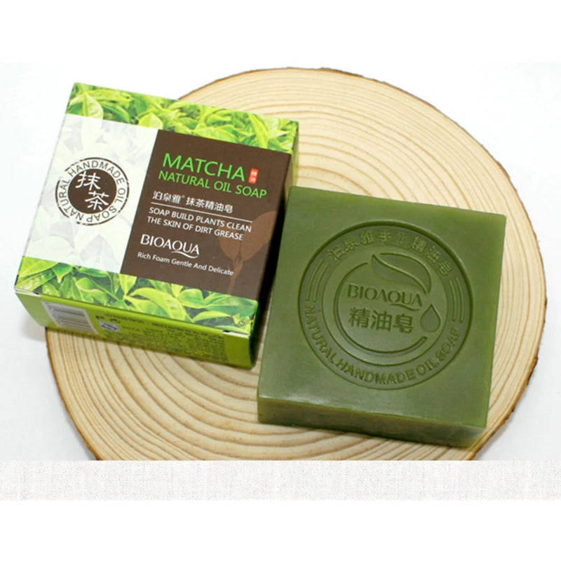 Savon organique matcha huile d'olive - Atelier Matcha