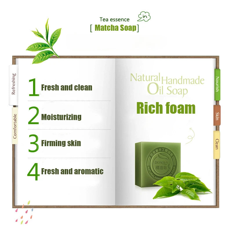 Savon organique matcha huile d'olive - Atelier Matcha