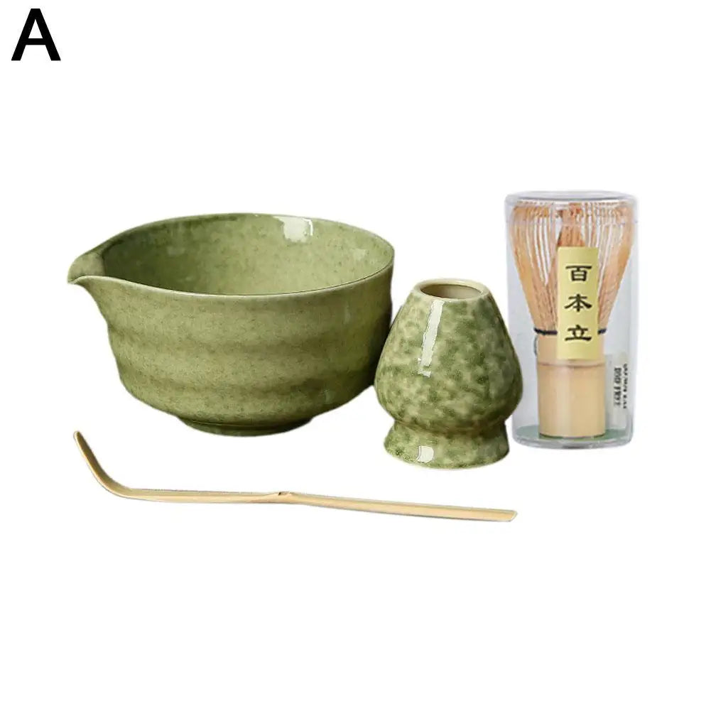 Service 4 pièces matcha céramique - Atelier Matcha
