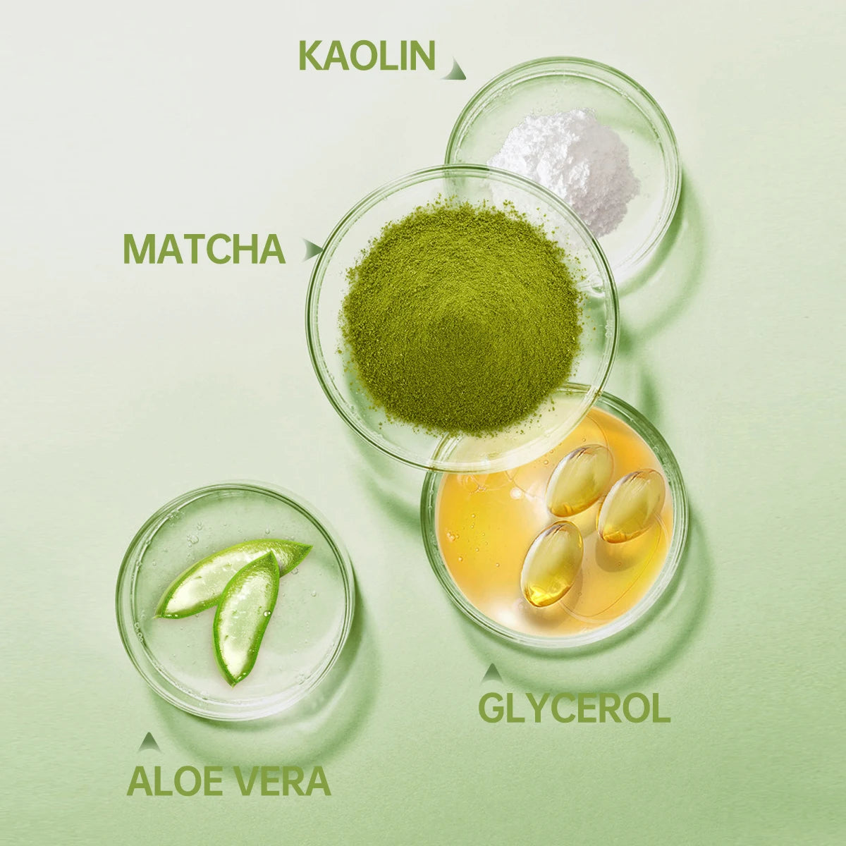 Masque peau Argile, Matcha, Aloe Vera - Atelier Matcha