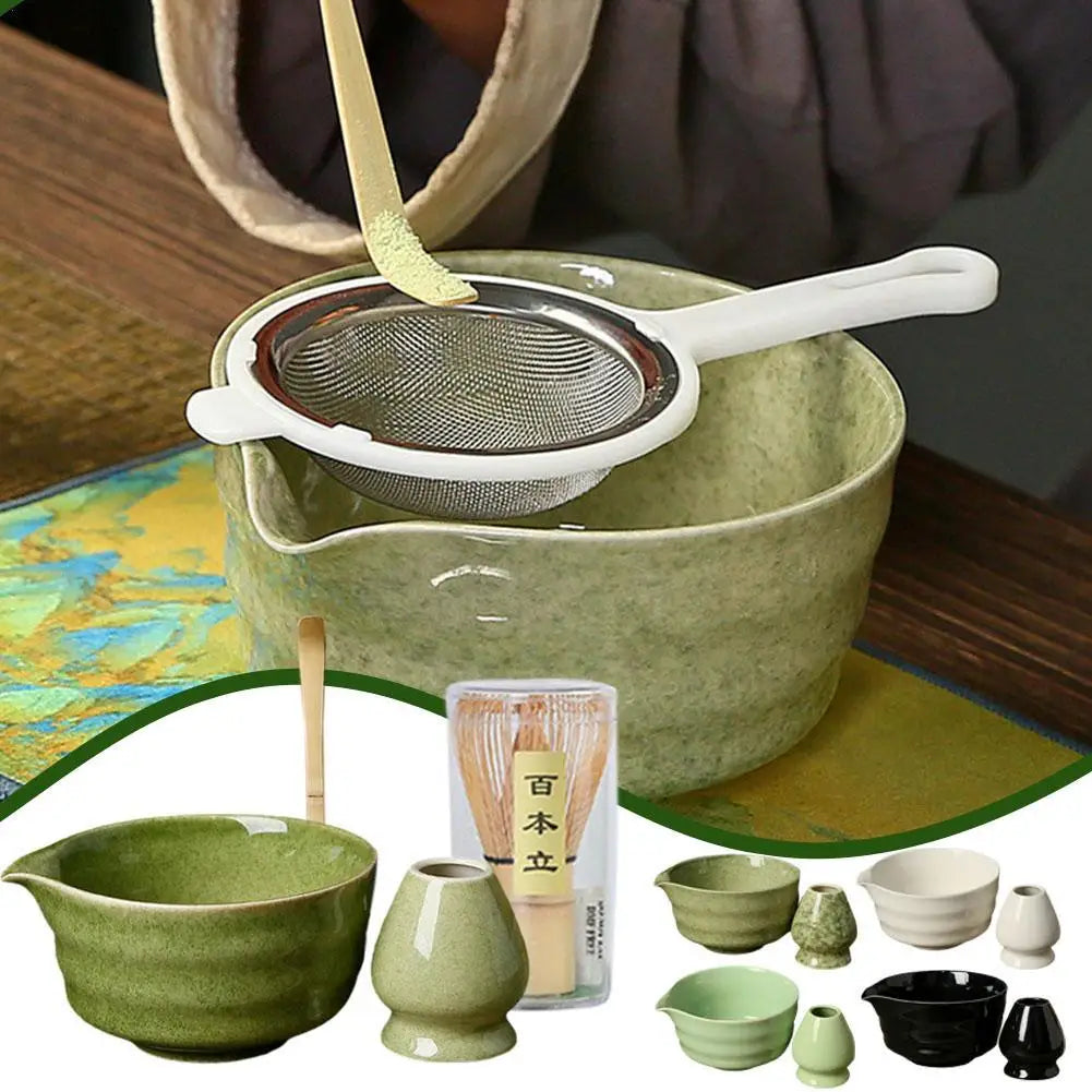 Service 4 pièces matcha céramique - Atelier Matcha
