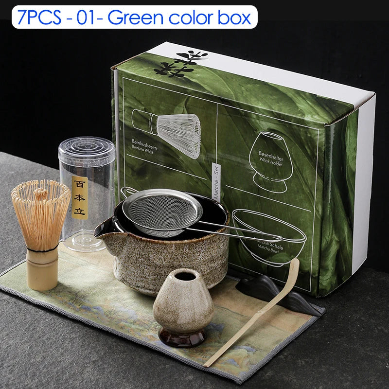 4/6/7PCS Kit matcha complet - Atelier Matcha