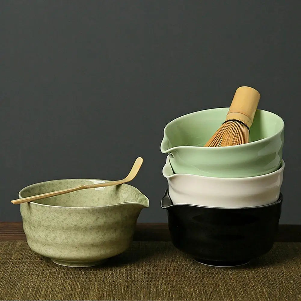 Service 4 pièces matcha céramique - Atelier Matcha