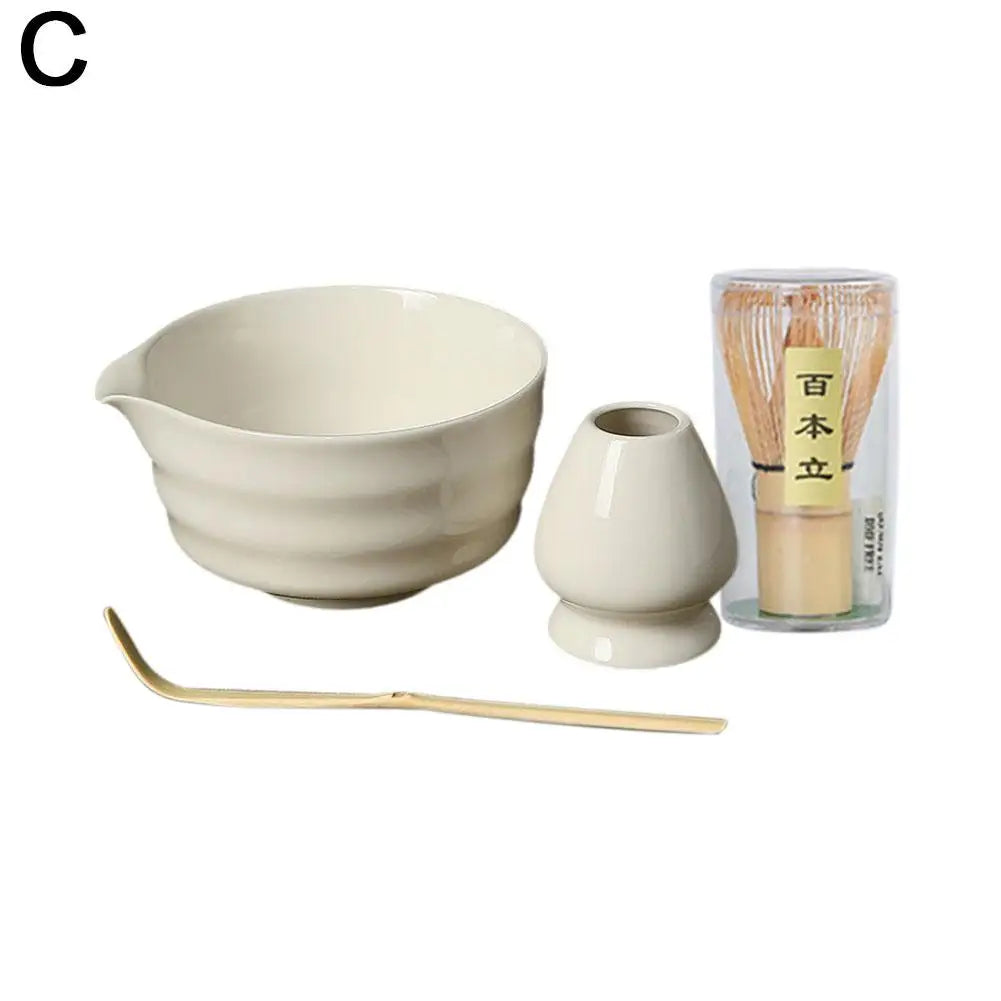 Service 4 pièces matcha céramique - Atelier Matcha