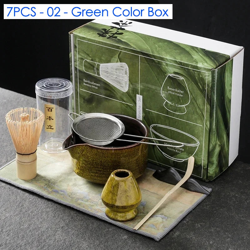 4/6/7PCS Kit matcha complet - Atelier Matcha
